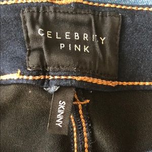 Celebrity pink dark wash jeans